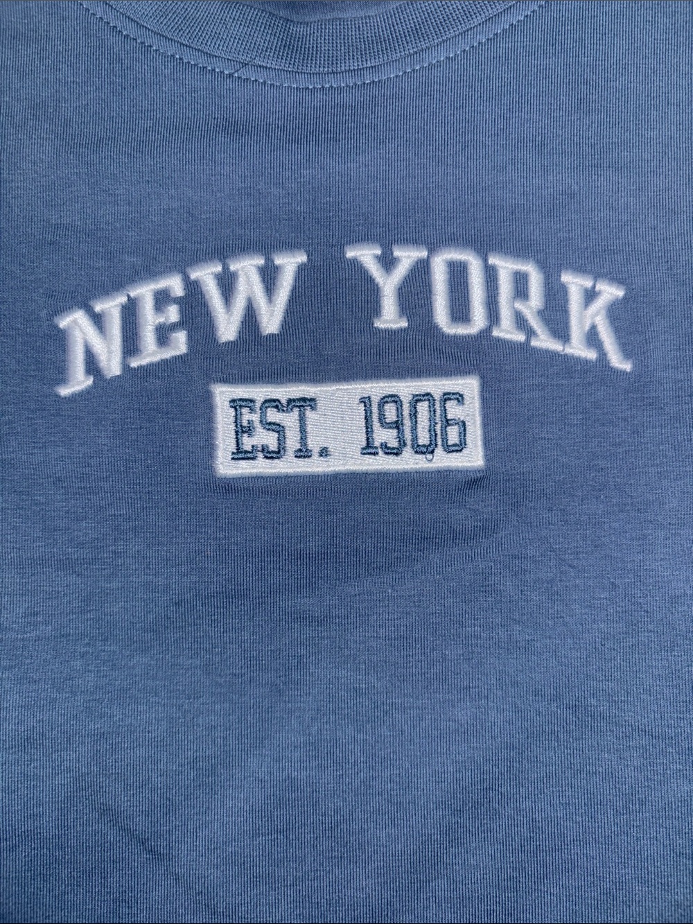 Vibe Slate Blue Crew Neck Tee